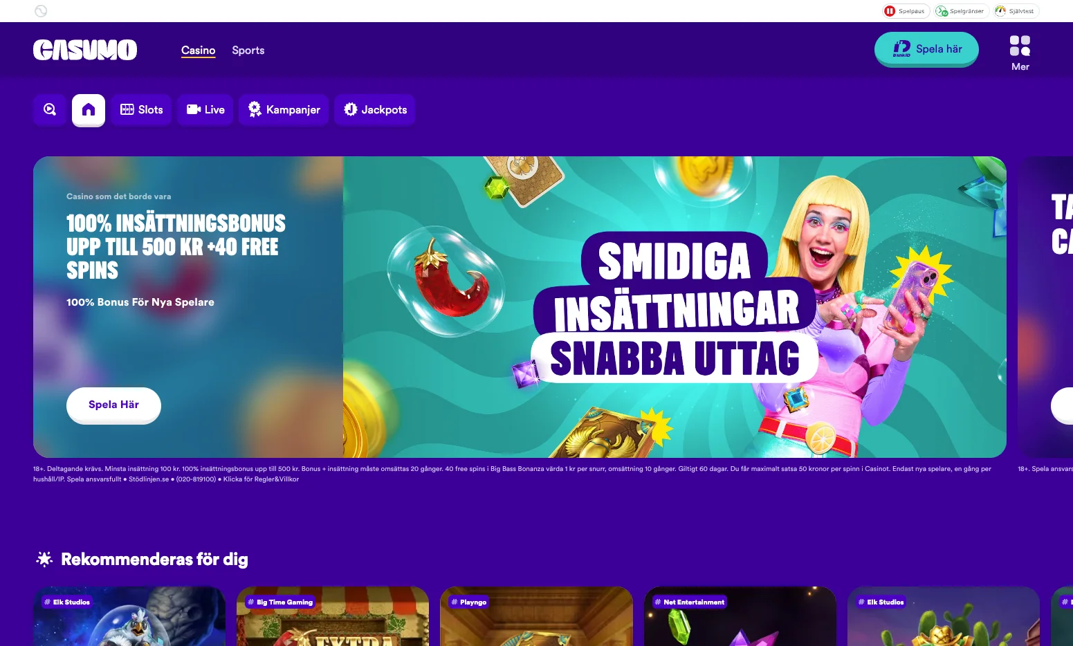 Casumo casino sverige