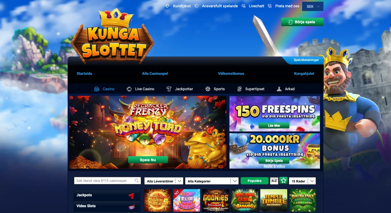 Kungaslottet casino Sverige
