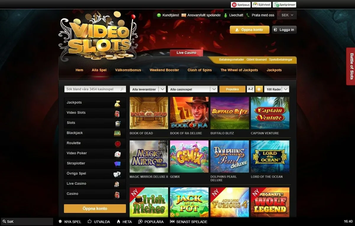 Videoslots Sverige