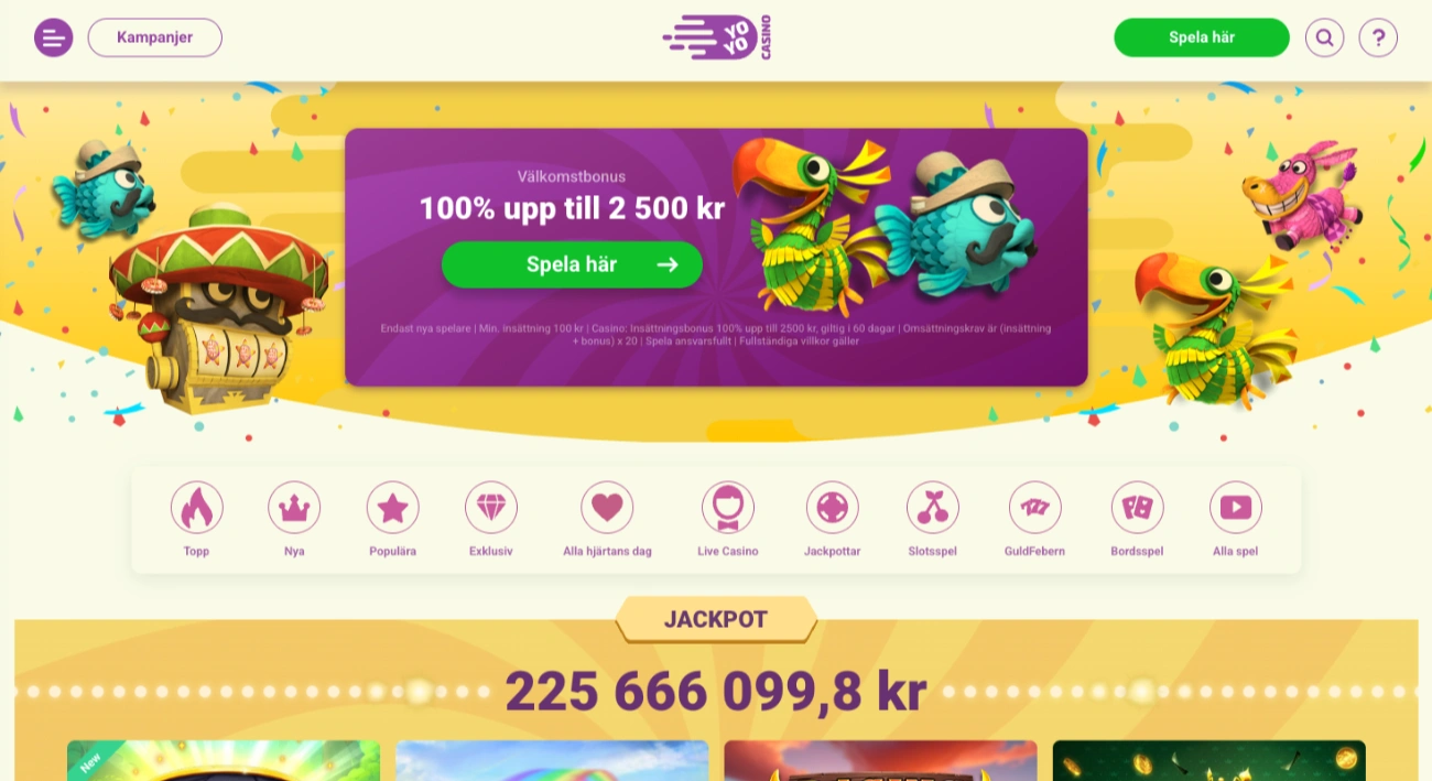 YoYo casino Sverige